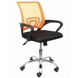 Кресло поворотное RICCI NEW, (оранжевый+черный)